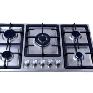 اجاق گاز صفحه‌ای جنرال 5 شعله استیل رومیزی طرح بوش