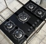 اجاق گاز صفحه شیشه ای توبینو مدل پادیسانی قارچی مشکی ترموکوپل